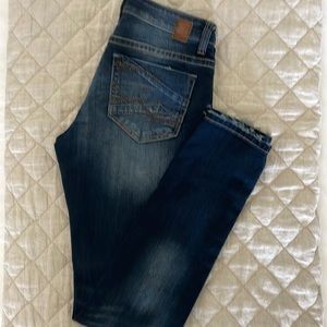 BKE dark wash skinny jeans